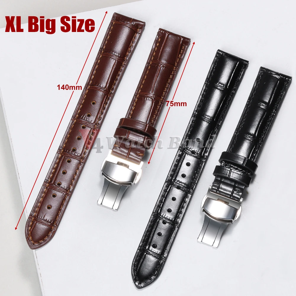 XL Big Size Genuine Cowhide Watchband 18mm Super Long Bracelet for Women Men Black Brown Cowhide Strap Extended Wrist Band
XL Big Size Genuine Cowhide Watchband 18mm Super Long Bracelet for Women Men Black Brown Cowhide Strap Extended Wrist Band
