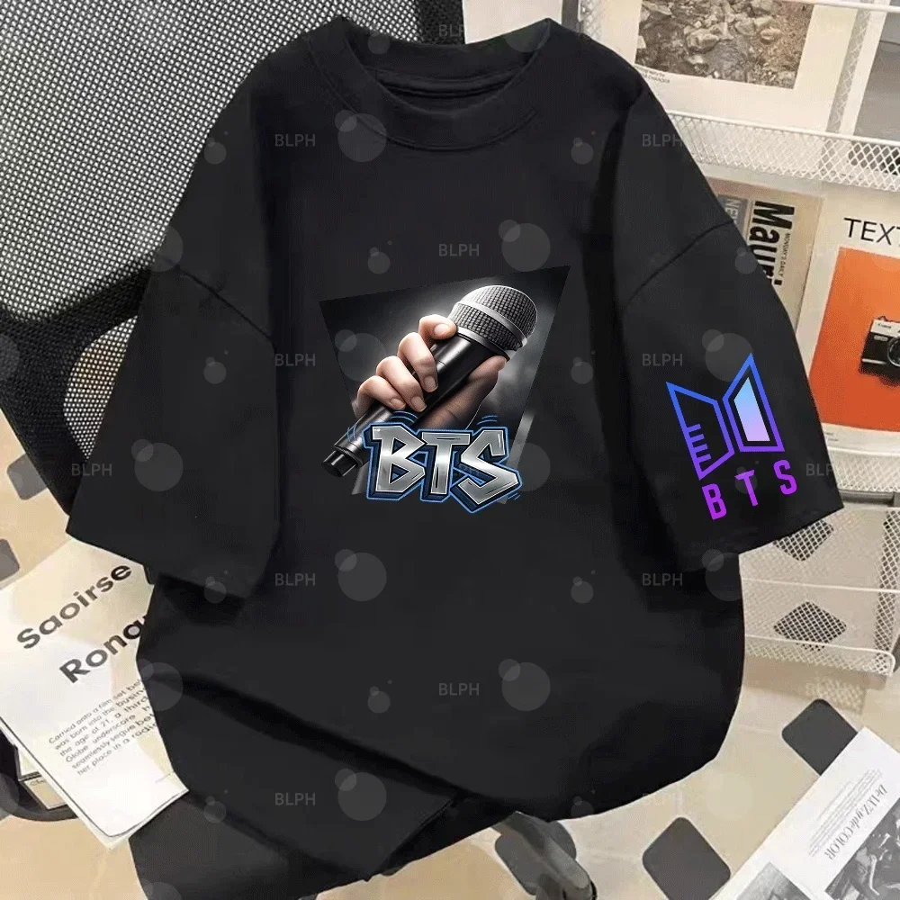Family Matching BTS Jersey Shirts Parent-Child Casual Short Sleeve Tees Handheld Mic Print Soft Tops for Adults Kids Daily Wear
Family Matching BTS Jersey Shirts Parent-Child Casual Short Sleeve Tees Handheld Mic Print Soft Tops for Adults Kids Daily Wear