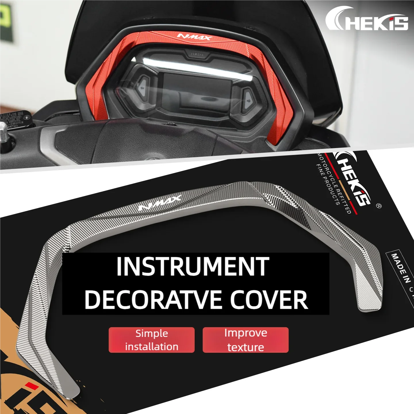 Chekis подходит для Yamaha Nmax125/155/160 Nmax Turbo/Neo 2020–2025 гг., аксессуары для модификации, декоративная крышка для ЖК-инструмента, защитная крышка для монитора, декоративная рамка 
Chekis подходит для Yamaha Nmax125/155/160 Nmax Turbo/Neo 2020–2025 гг., аксессуары для модификации, декоративная крышка для ЖК-инструмента, защитная крышка для монитора, декоративная рамка