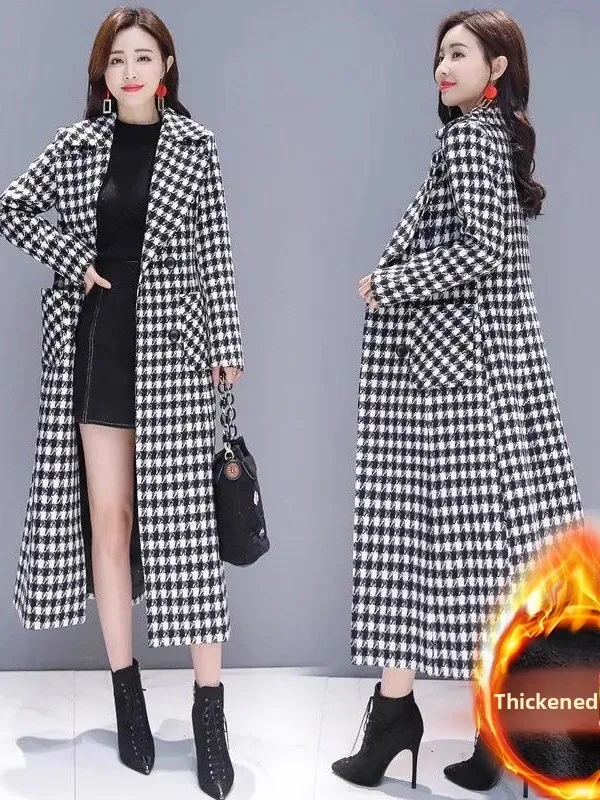 plus Size Tweed Coat Women's Autumn Winter Fashion Midi Length Mom Woolen Hides Slimming Coat Korean Style Casual High Waist
plus Size Tweed Coat Women's Autumn Winter Fashion Midi Length Mom Woolen Hides Slimming Coat Korean Style Casual High Waist