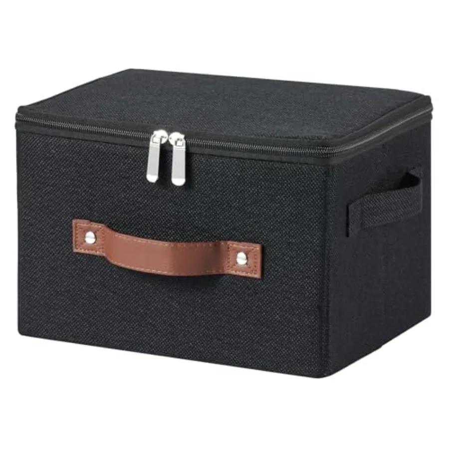Storage Bins with Zipper Lid Cotton Fabric Lidded Storage Baskets Boxes Foldable Washable Closet Shelf Clothes Organizer Contai
Storage Bins with Zipper Lid Cotton Fabric Lidded Storage Baskets Boxes Foldable Washable Closet Shelf Clothes Organizer Contai