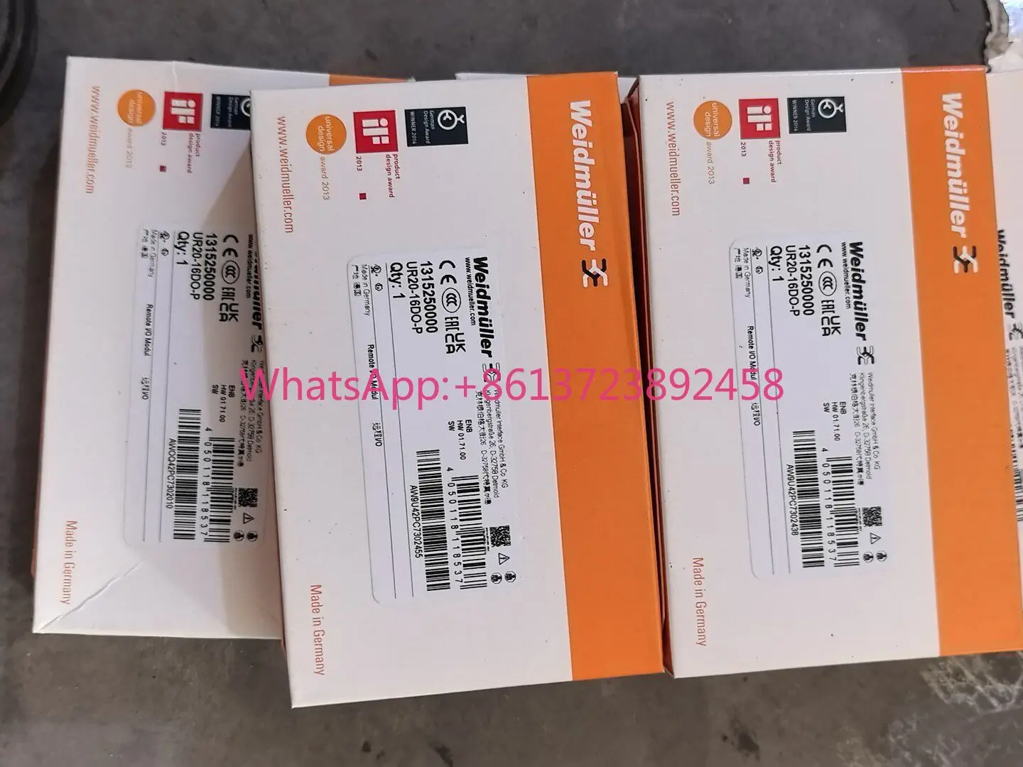 Brand new original imported Weidmüller 1315250000 high quality
Brand new original imported Weidmüller 1315250000 high quality