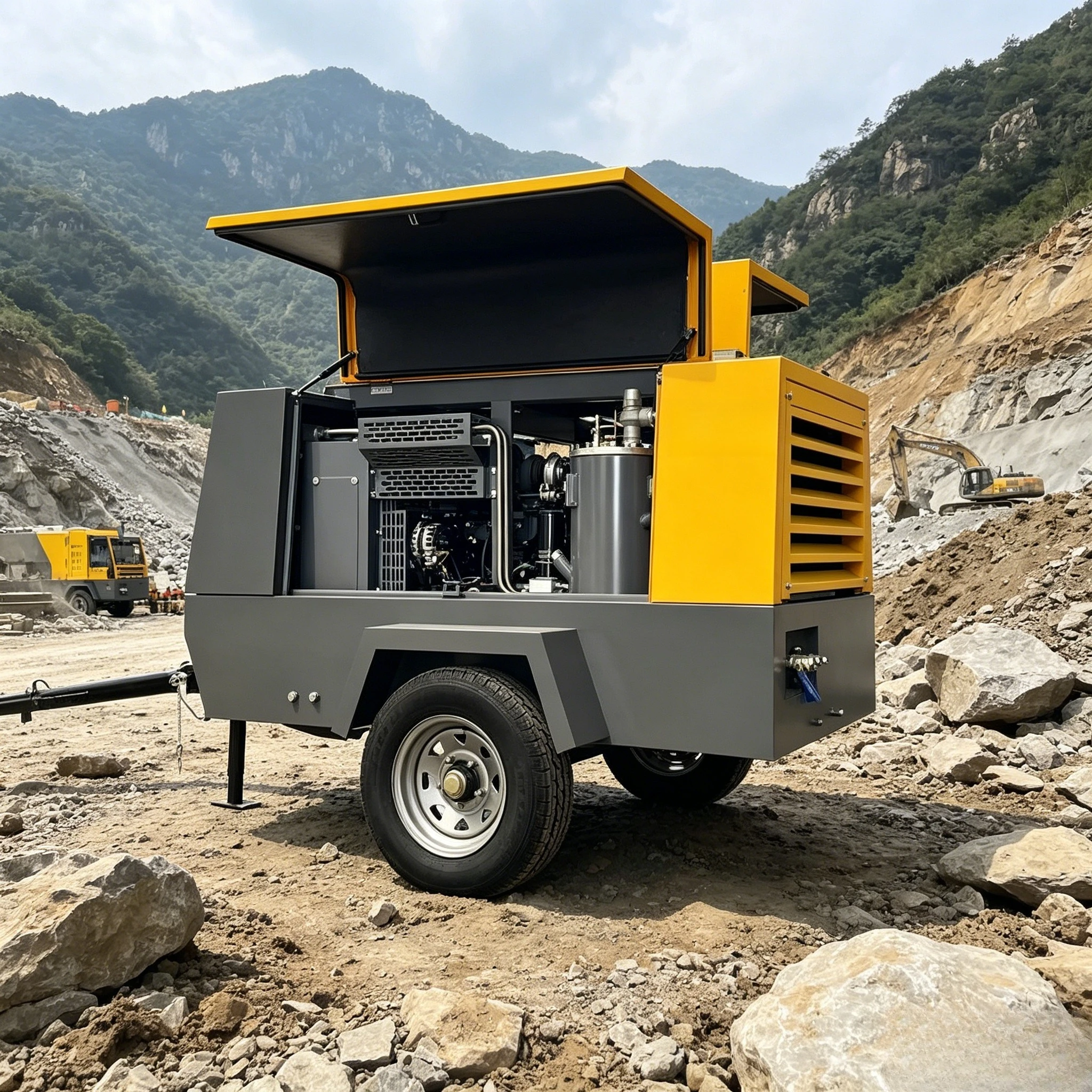 Direct Supplier of Screw Type air Compressors diesel Industrial Silent diesel air Compressor Portable diesel Compressor Machine
Direct Supplier of Screw Type air Compressors diesel Industrial Silent diesel air Compressor Portable diesel Compressor Machine