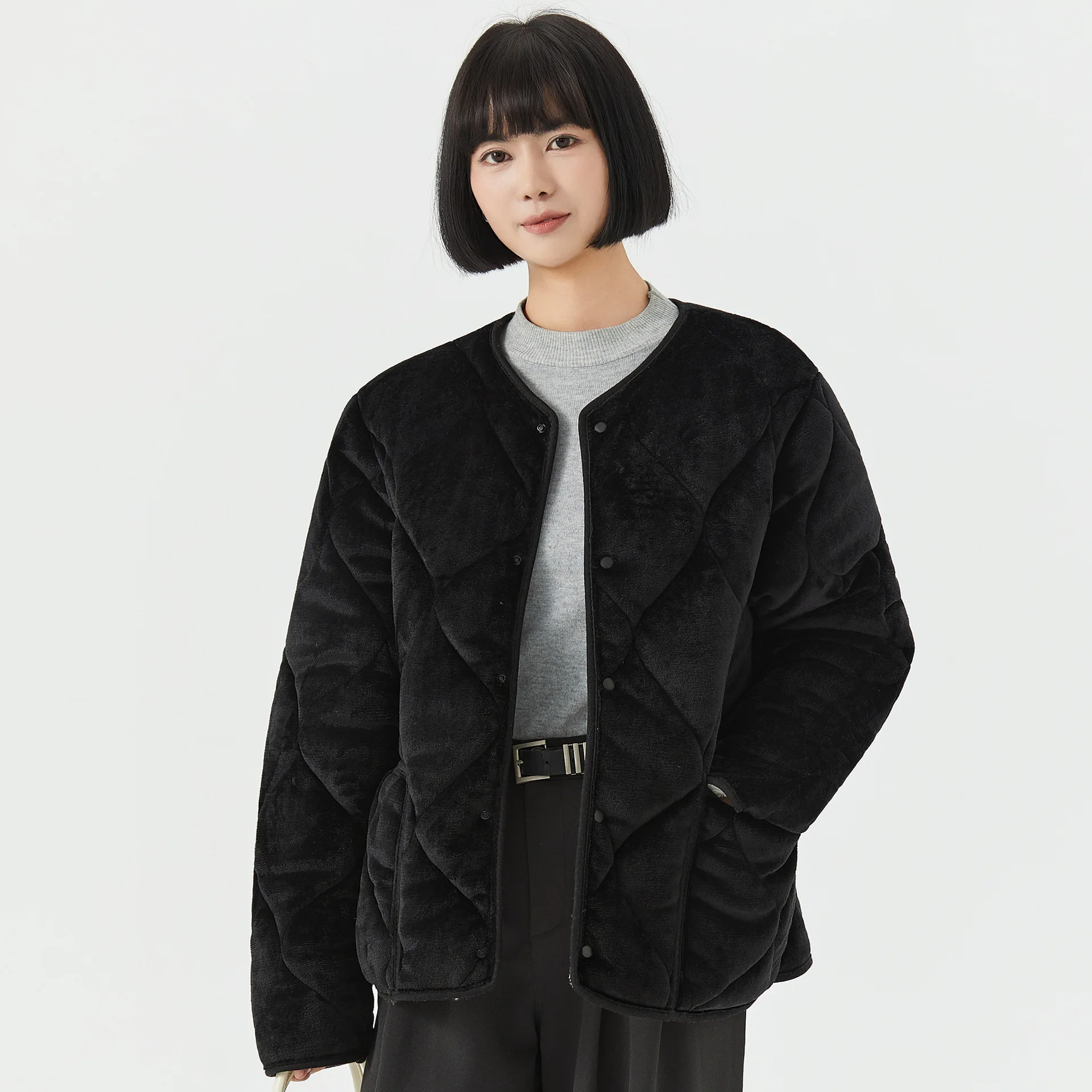 Women's Winter Warm Long Sleeved Cotton Liner Women's Home Decor Couple Men's and Women's Cotton Clothes with Flannel Double
Women's Winter Warm Long Sleeved Cotton Liner Women's Home Decor Couple Men's and Women's Cotton Clothes with Flannel Double