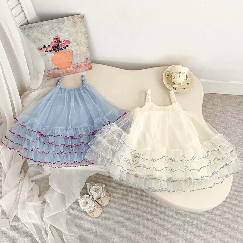 Mesh Sling Baby Dress Princess Thin Puffy Sweet Dresses Summer Girls Clothes Fashion Kids Costumes 2026 New
Mesh Sling Baby Dress Princess Thin Puffy Sweet Dresses Summer Girls Clothes Fashion Kids Costumes 2026 New