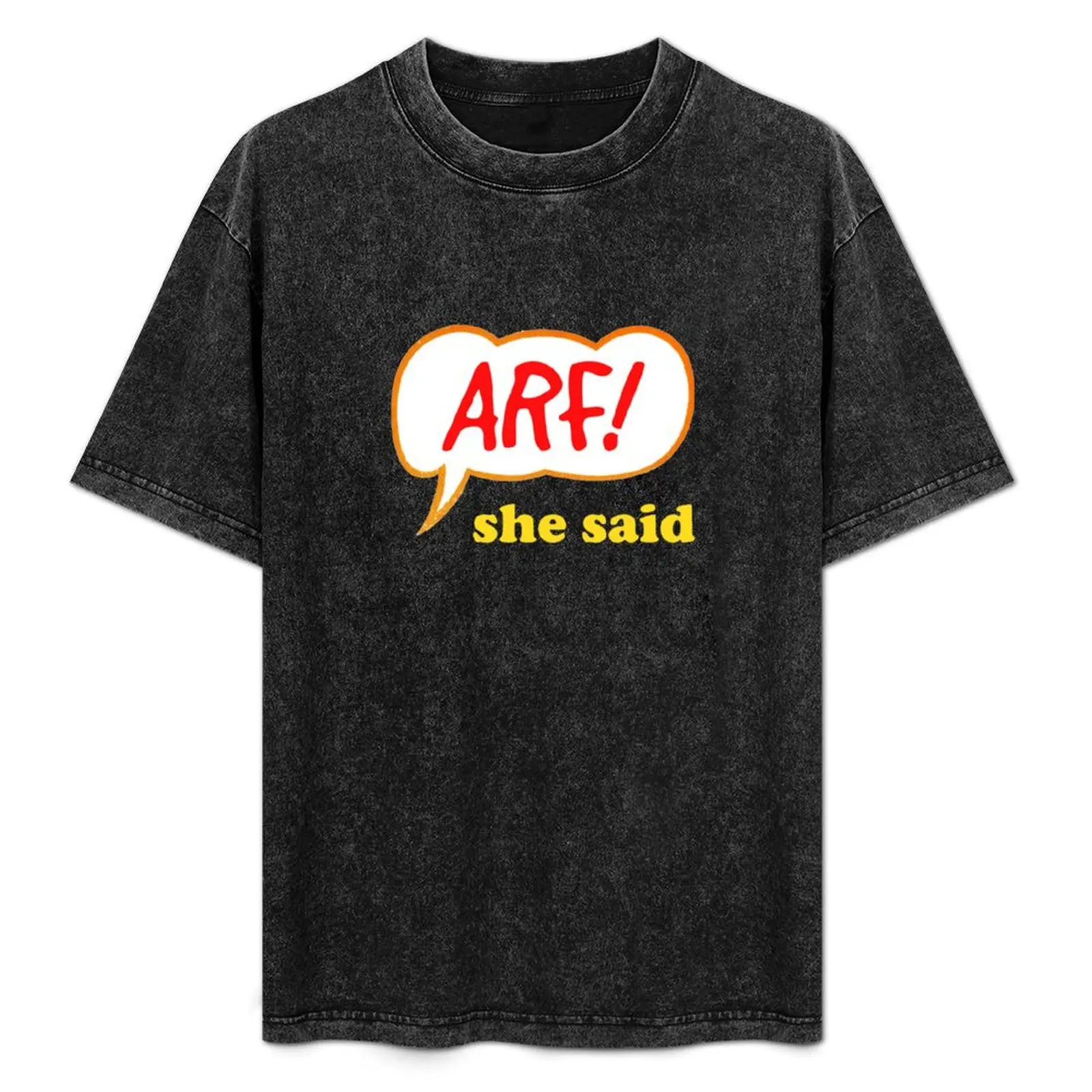 Arf! She Said T-Shirt Basic Lightweight Short Sleeve Tee
Arf! She Said T-Shirt Basic Lightweight Short Sleeve Tee