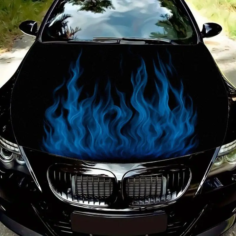 Наклейка на капот автомобиля с ярким синим пламенем на черном фоне | Динамичная текстура волнообразного пламени, высококонтрастный узор для умного умного светоотражающего экрана.
Наклейка на капот автомобиля с ярким синим пламенем на черном фоне | Динамичная текстура волнообразного пламени, высококонтрастный узор для умного умного светоотражающего экрана.