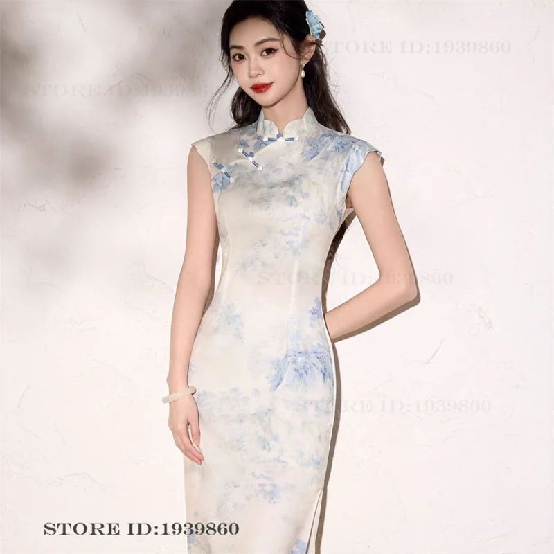 New Chinese Style Improved Women Cheongsam Classic Mandarin Collar Print Qipao Chinese Dress Sexy Slim Vestidos Big Size 3XL
New Chinese Style Improved Women Cheongsam Classic Mandarin Collar Print Qipao Chinese Dress Sexy Slim Vestidos Big Size 3XL