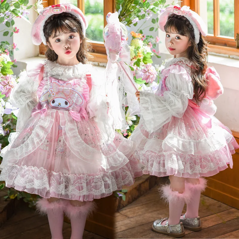 2025 Cosplay My Melody Lolita Princess Dress Children'S Birthday Party Costume Pink Puffy Skirt Shirt Suit Girls Summer Dress
2025 Cosplay My Melody Lolita Princess Dress Children'S Birthday Party Costume Pink Puffy Skirt Shirt Suit Girls Summer Dress