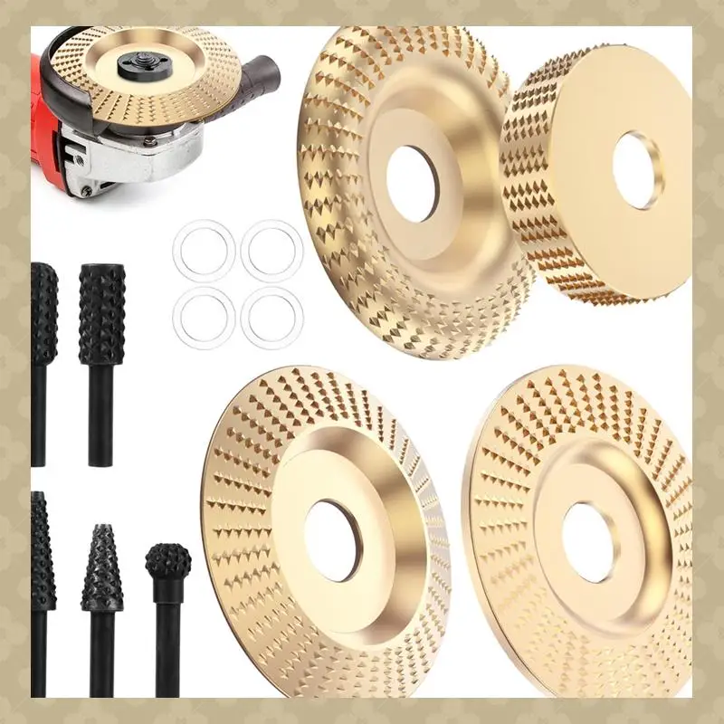 AB45 13Pcs Wood Carving Disc Set Bushing Angle Grinder Wood Grinding Wheel Burr Rasp Polishing Rotary Tool Accessories
AB45 13Pcs Wood Carving Disc Set Bushing Angle Grinder Wood Grinding Wheel Burr Rasp Polishing Rotary Tool Accessories