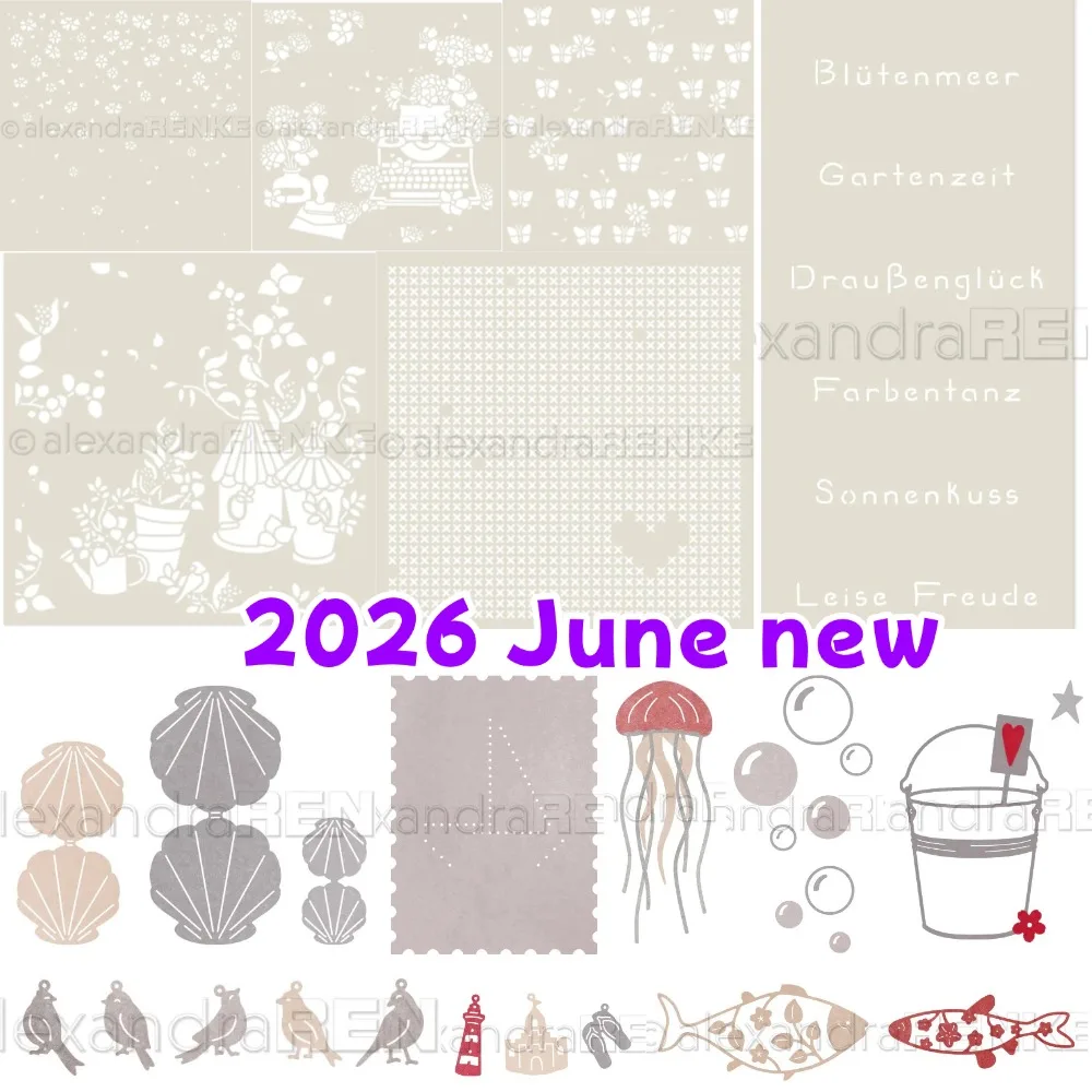 2026 June new Floraler Sommer Metal Cutting Die And Stamps Scrapbooking Background DIY Decoration Craft Embossing Stencil
2026 June new Floraler Sommer Metal Cutting Die And Stamps Scrapbooking Background DIY Decoration Craft Embossing Stencil