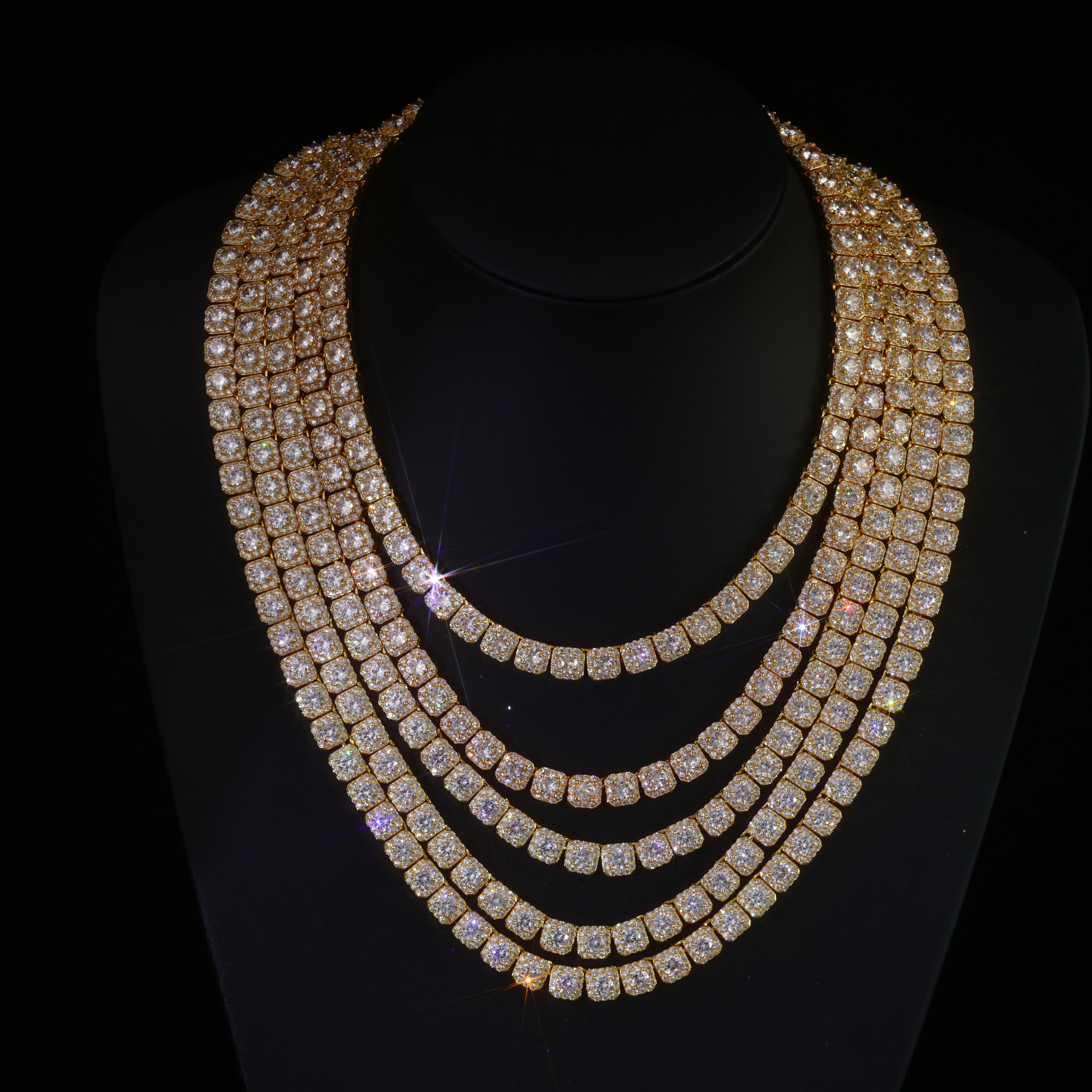 ESKEEM 5/7/10/12mm High Quality Clustered Tennis Chain Bracelet Hip Hop Jewelry Iced Out Diamond Tennis Necklace
ESKEEM 5/7/10/12mm High Quality Clustered Tennis Chain Bracelet Hip Hop Jewelry Iced Out Diamond Tennis Necklace