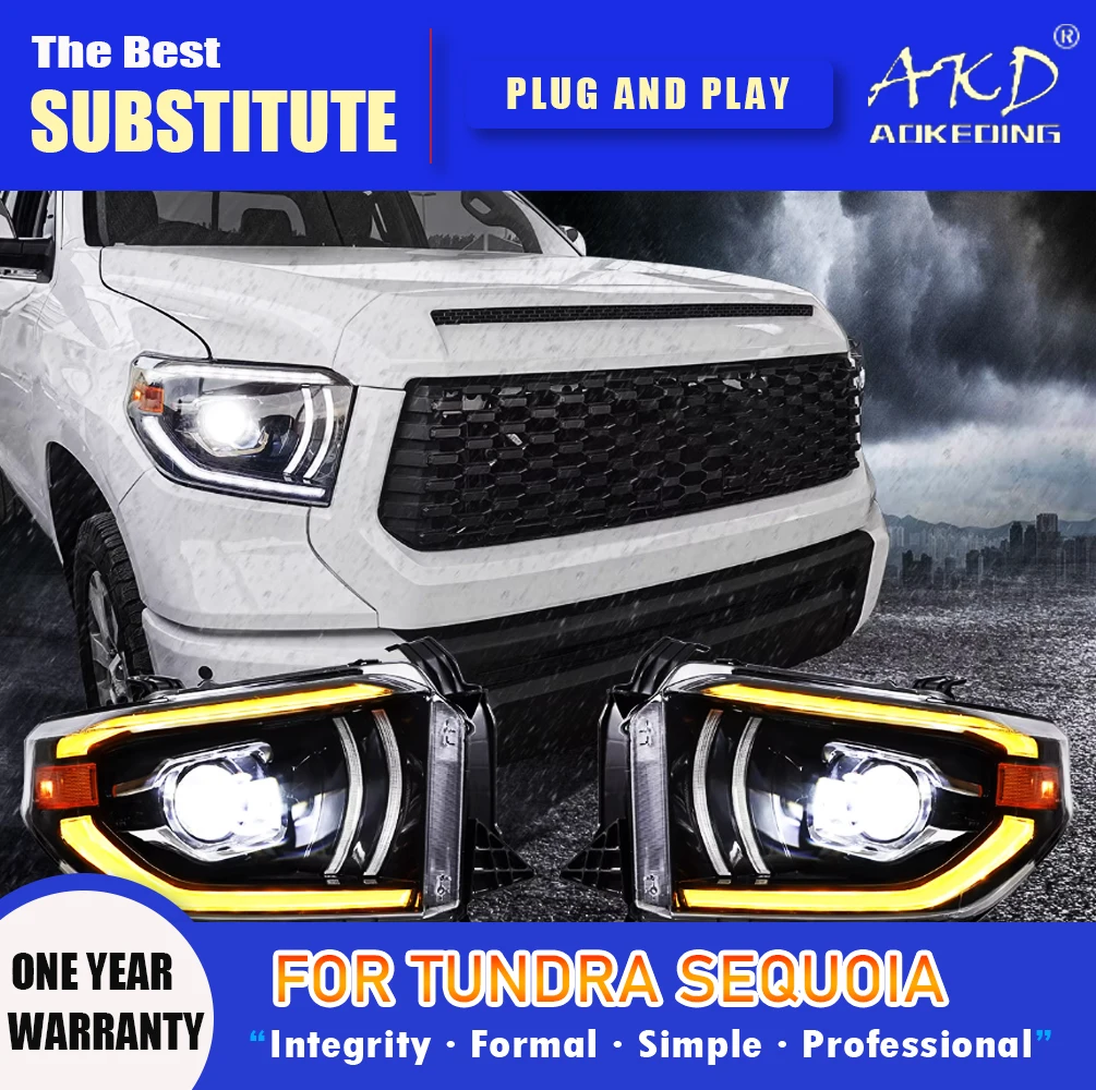 AKD Head Lamp for Toyota Tundra LED Headlight 2014-2019 Headlights Tundra DRL Turn Signal High Beam Angel Eye Projector Lens
AKD Head Lamp for Toyota Tundra LED Headlight 2014-2019 Headlights Tundra DRL Turn Signal High Beam Angel Eye Projector Lens