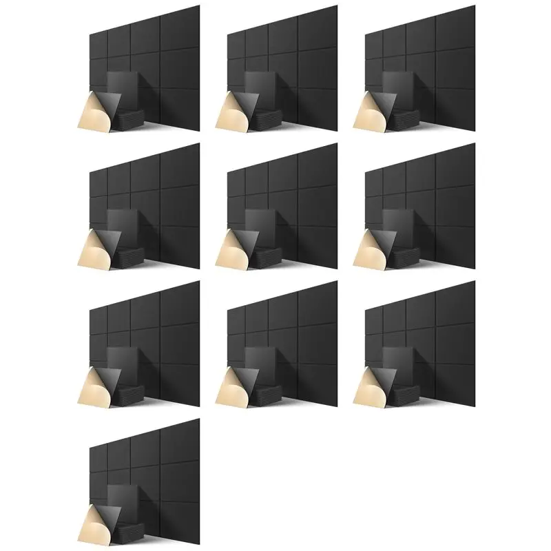 【BIG SALE】Self-Adhesive Acoustic Panels 120 Pack,12 X 12 X 0.4 Inch Sound Proof Padding,Sound Absorbing Panel For Home ,Black
【BIG SALE】Self-Adhesive Acoustic Panels 120 Pack,12 X 12 X 0.4 Inch Sound Proof Padding,Sound Absorbing Panel For Home ,Black