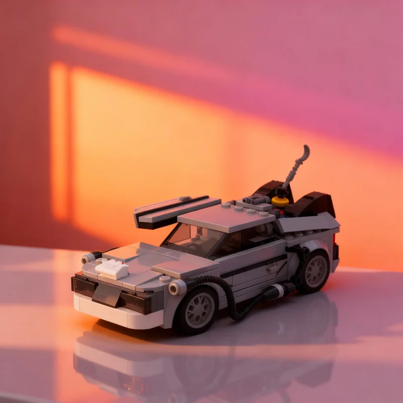 208 деталей MOC «Назад в будущее» — Модель «Машина времени Делореана», конструктор «Городские чемпионы», архитектурная игрушка, рождественский подарок, кирпичики
208 деталей MOC «Назад в будущее» — Модель «Машина времени Делореана», конструктор «Городские чемпионы», архитектурная игрушка, рождественский подарок, кирпичики