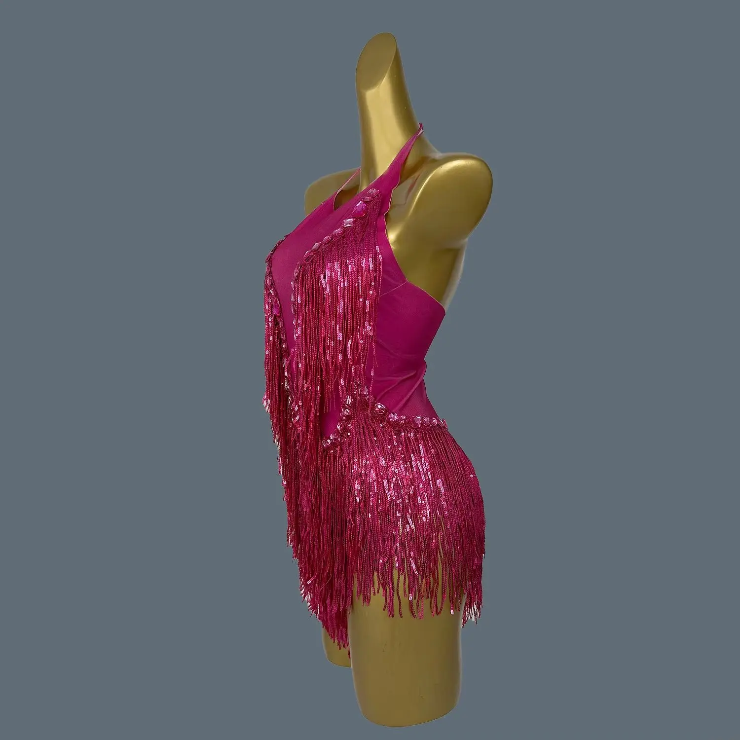 Women Summer Leotard Sexy Sleeveless Sequin Tassels High Elastic Bodysuit Singer Nightclub Stage Performance Clothing Shuye
Women Summer Leotard Sexy Sleeveless Sequin Tassels High Elastic Bodysuit Singer Nightclub Stage Performance Clothing Shuye 