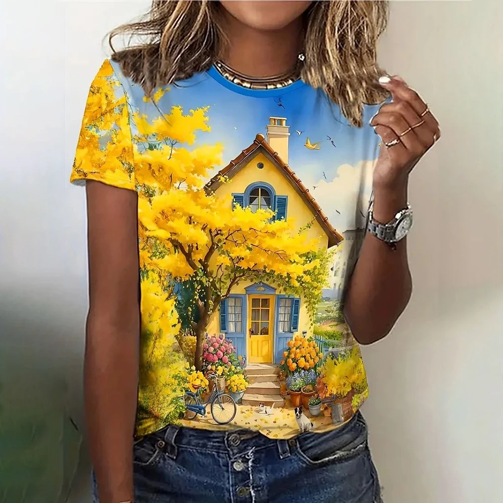 Daily Women's T-Shirt Summer O-Neck T Shirt For Women Fashion Short Sleeve Casual T-Shirt 3d Print Women's Clothing
Daily Women's T-Shirt Summer O-Neck T Shirt For Women Fashion Short Sleeve Casual T-Shirt 3d Print Women's Clothing