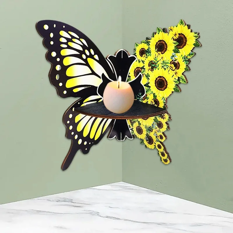Wooden Flower Butterfly Corner Shelf Asymmetrical Creative Wall Display Rack for Aromatherapy Candles
Wooden Flower Butterfly Corner Shelf Asymmetrical Creative Wall Display Rack for Aromatherapy Candles