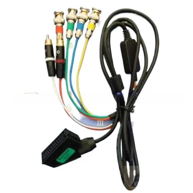 RGB21 female head to BNC, used by color monitor European SCART or Japanese
RGB21 female head to BNC, used by color monitor European SCART or Japanese
