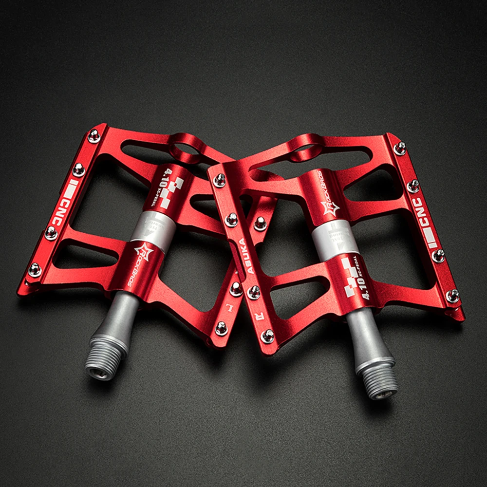 ROCKBROS Mountain Bike Bicycle Pedals, Cycling Ultralight Aluminium Alloy, MTB Foot Bearing, Riding Flat
ROCKBROS Mountain Bike Bicycle Pedals, Cycling Ultralight Aluminium Alloy, MTB Foot Bearing, Riding Flat