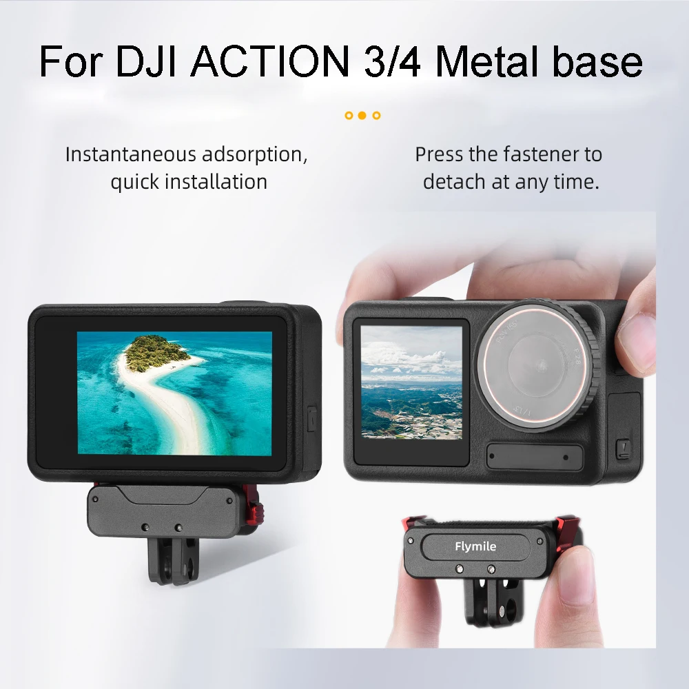 For DJI ACTION 3/4 Metal Quick Release Mount: Folding Adapter for Action Camera, Magnetic Mount, For DJI ACTION 4 Accessories
For DJI ACTION 3/4 Metal Quick Release Mount: Folding Adapter for Action Camera, Magnetic Mount, For DJI ACTION 4 Accessories