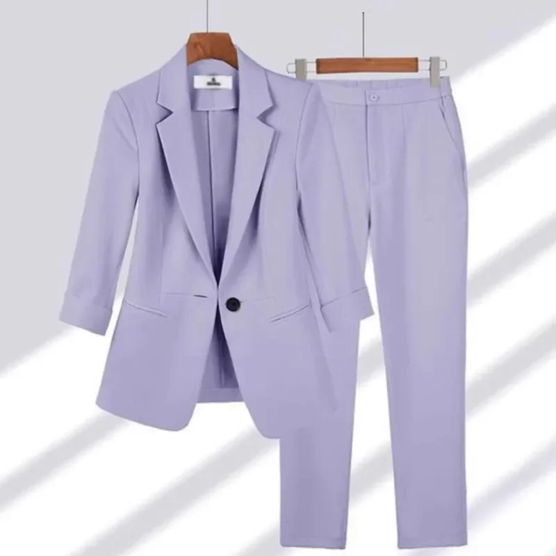New Spring And Summer Women's Top Set - Professional Fashion, Tight Two-piece Set, Suitable For Work And Leisure
New Spring And Summer Women's Top Set - Professional Fashion, Tight Two-piece Set, Suitable For Work And Leisure