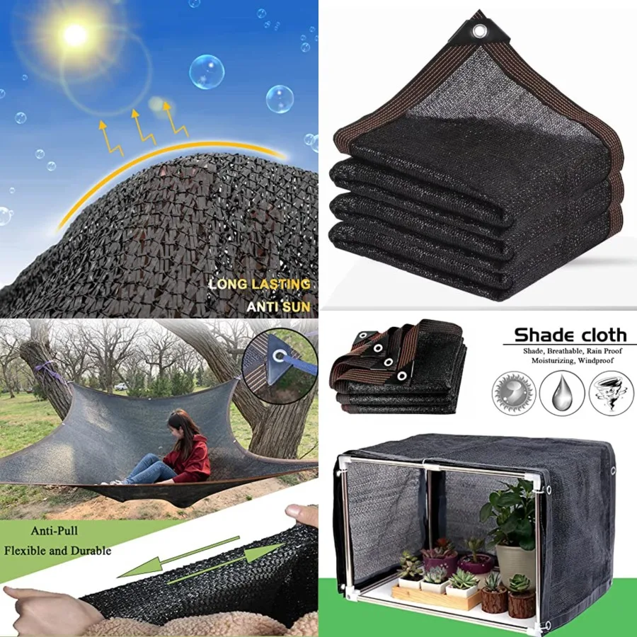 Shade Cloth, Outdoor Sun Shade with Grommets, Garden Shade Netting for Plants Heat Protection Greenhouse Patio Dog Kennel Chick
Shade Cloth, Outdoor Sun Shade with Grommets, Garden Shade Netting for Plants Heat Protection Greenhouse Patio Dog Kennel Chick