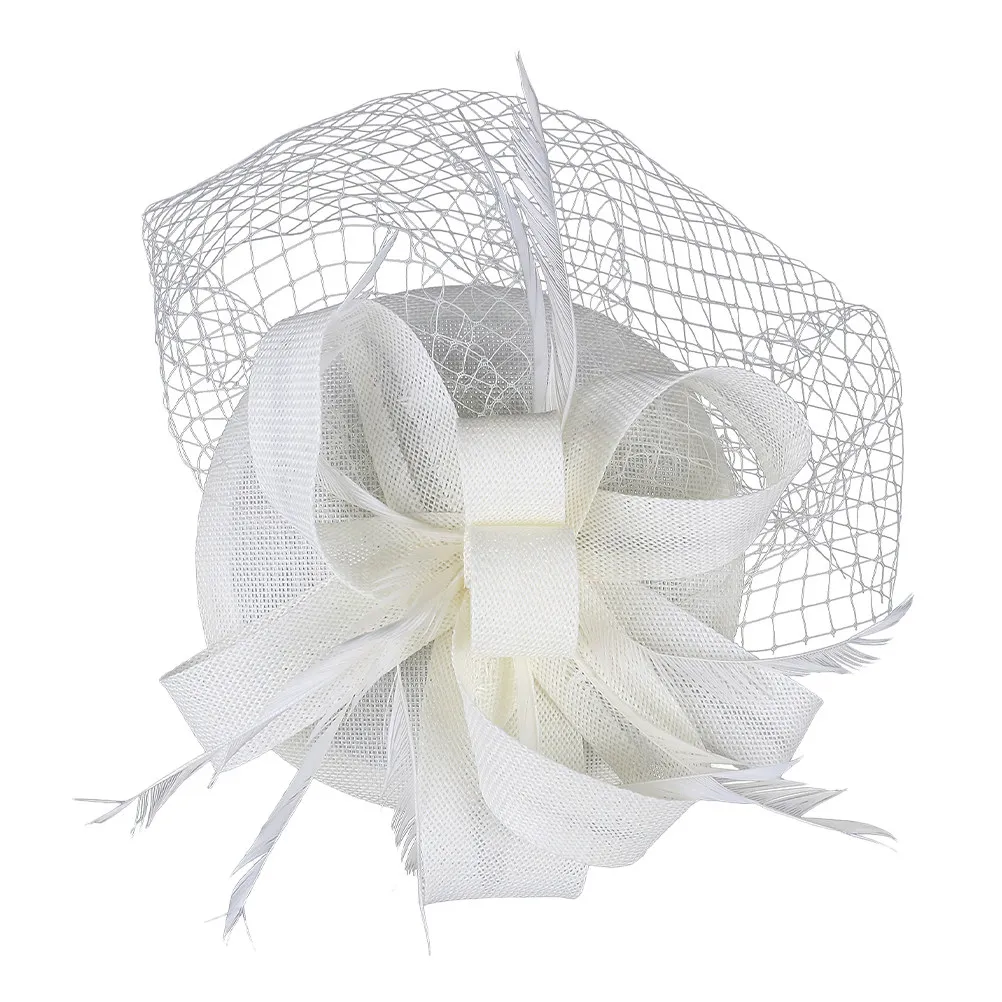 Women Flower Fascinator Headband Elegant Tea Party Hat Mesh Veil Banquet Headdress Stylish Hair Clip for Weddings
Women Flower Fascinator Headband Elegant Tea Party Hat Mesh Veil Banquet Headdress Stylish Hair Clip for Weddings