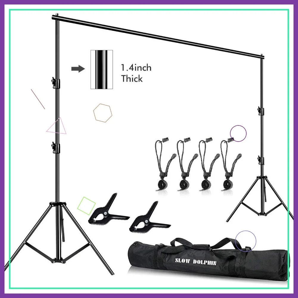 12x10ft Heavy Duty Photo Video Studio Backdrop Stand with Carry Bag
12x10ft Heavy Duty Photo Video Studio Backdrop Stand with Carry Bag