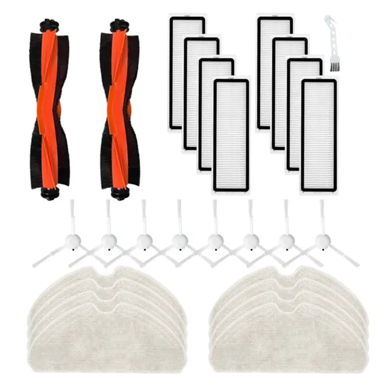 Запасные части ABUH для робота-пылесоса Dreame Bot D10S / D10S Pro: основная и боковые щетки, HEPA-фильтр, салфетка для влажной уборки
Запасные части ABUH для робота-пылесоса Dreame Bot D10S / D10S Pro: основная и боковые щетки, HEPA-фильтр, салфетка для влажной уборки