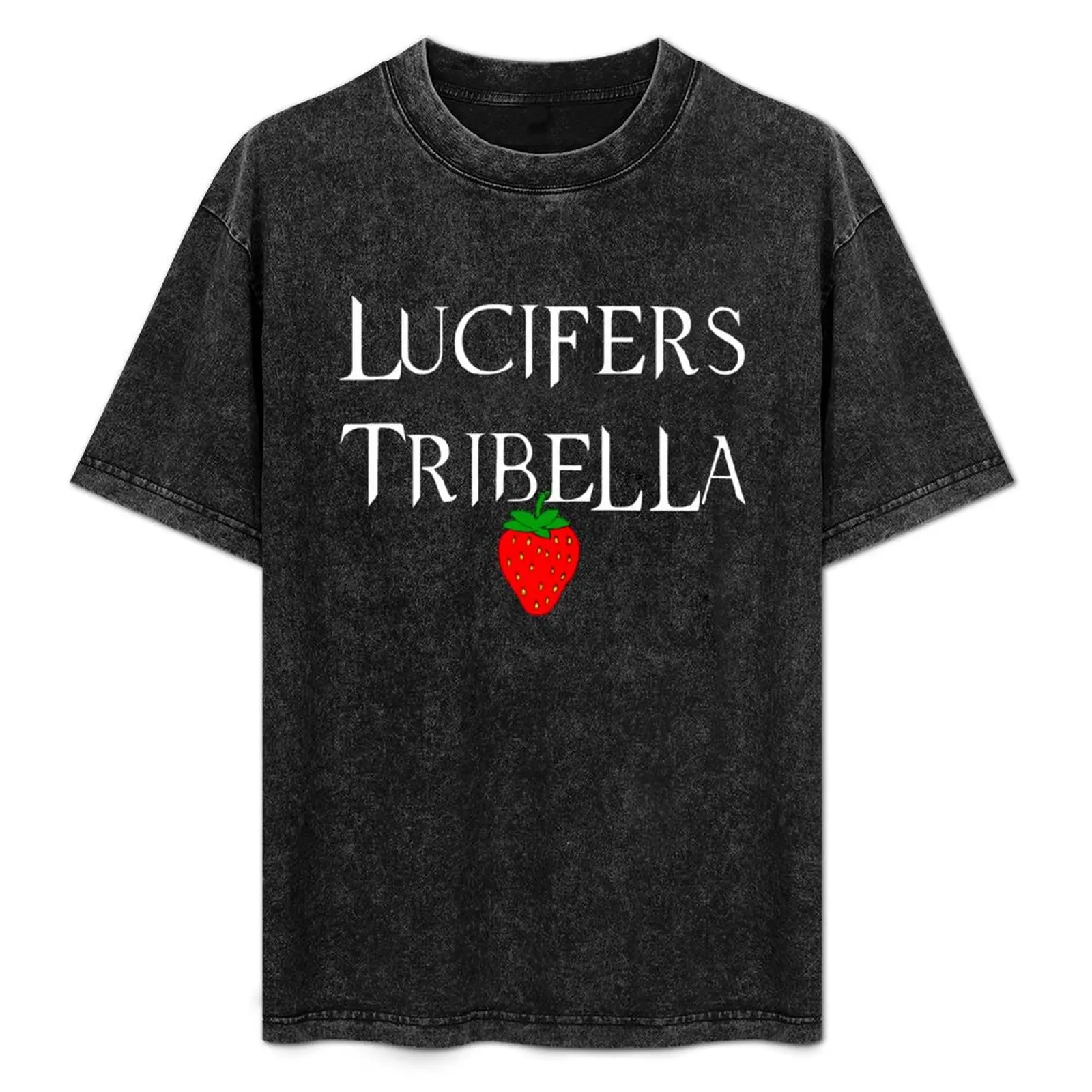 Lucifer's Tribella font in white T-Shirt Short sleeve tee anime tshirt mens big and tall t shirts
Lucifer's Tribella font in white T-Shirt Short sleeve tee anime tshirt mens big and tall t shirts