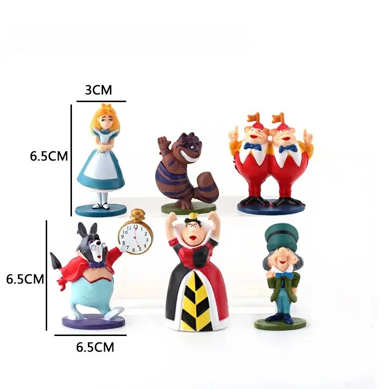 6pcs Cartoon DSN Alice Adventures in Wonderland Anime Action Figure Toys PVC Collectible Model Dolls Decoration Gift Toys
6pcs Cartoon DSN Alice Adventures in Wonderland Anime Action Figure Toys PVC Collectible Model Dolls Decoration Gift Toys