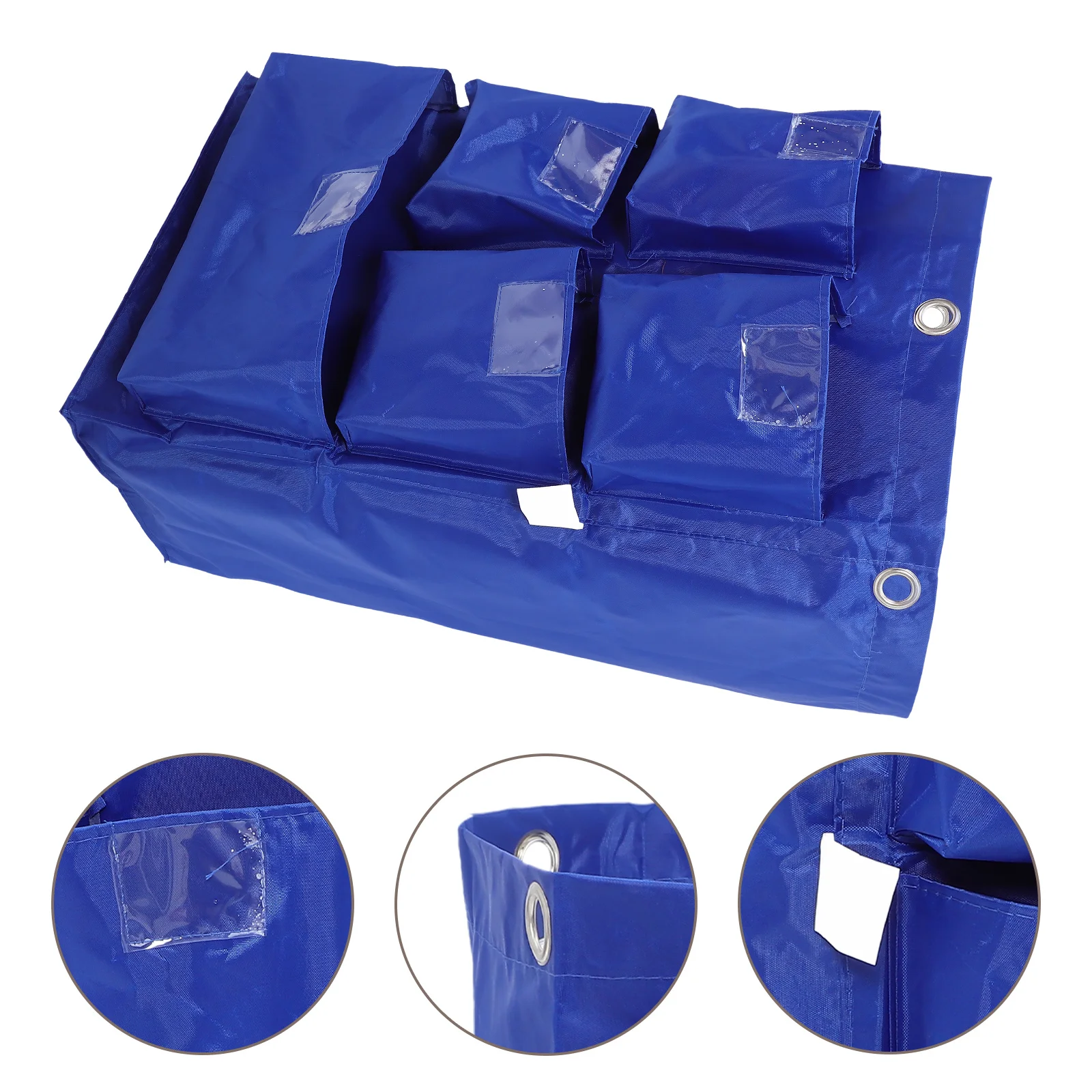 Сумка для тележки Janitorial, сверхмощная замена ткани Оксфорд для чистки тележек, домашнего хозяйства, хранения, сбора мусора 
Сумка для тележки Janitorial, сверхмощная замена ткани Оксфорд для чистки тележек, домашнего хозяйства, хранения, сбора мусора