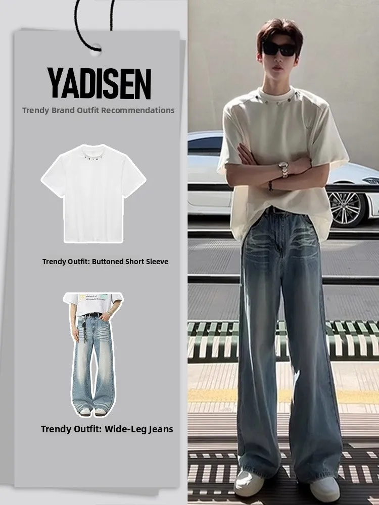 Lightning Pattern Ice Blue Bell Bot Jeans High Waist Lift Trousers American Straight Knife Pants Men's Faion Clete Set
Lightning Pattern Ice Blue Bell Bot Jeans High Waist Lift Trousers American Straight Knife Pants Men's Faion Clete Set