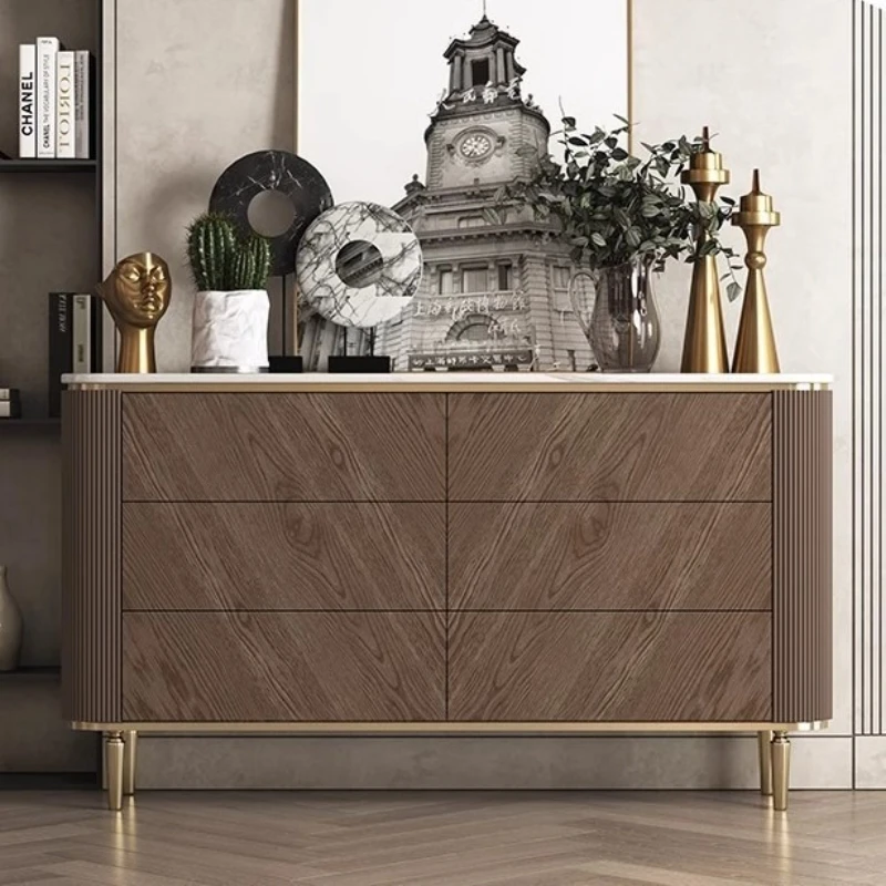 Italian light luxury six chest cabinet bedroom TV cabinet living room storage decorative cabinet American marble bucket
Italian light luxury six chest cabinet bedroom TV cabinet living room storage decorative cabinet American marble bucket