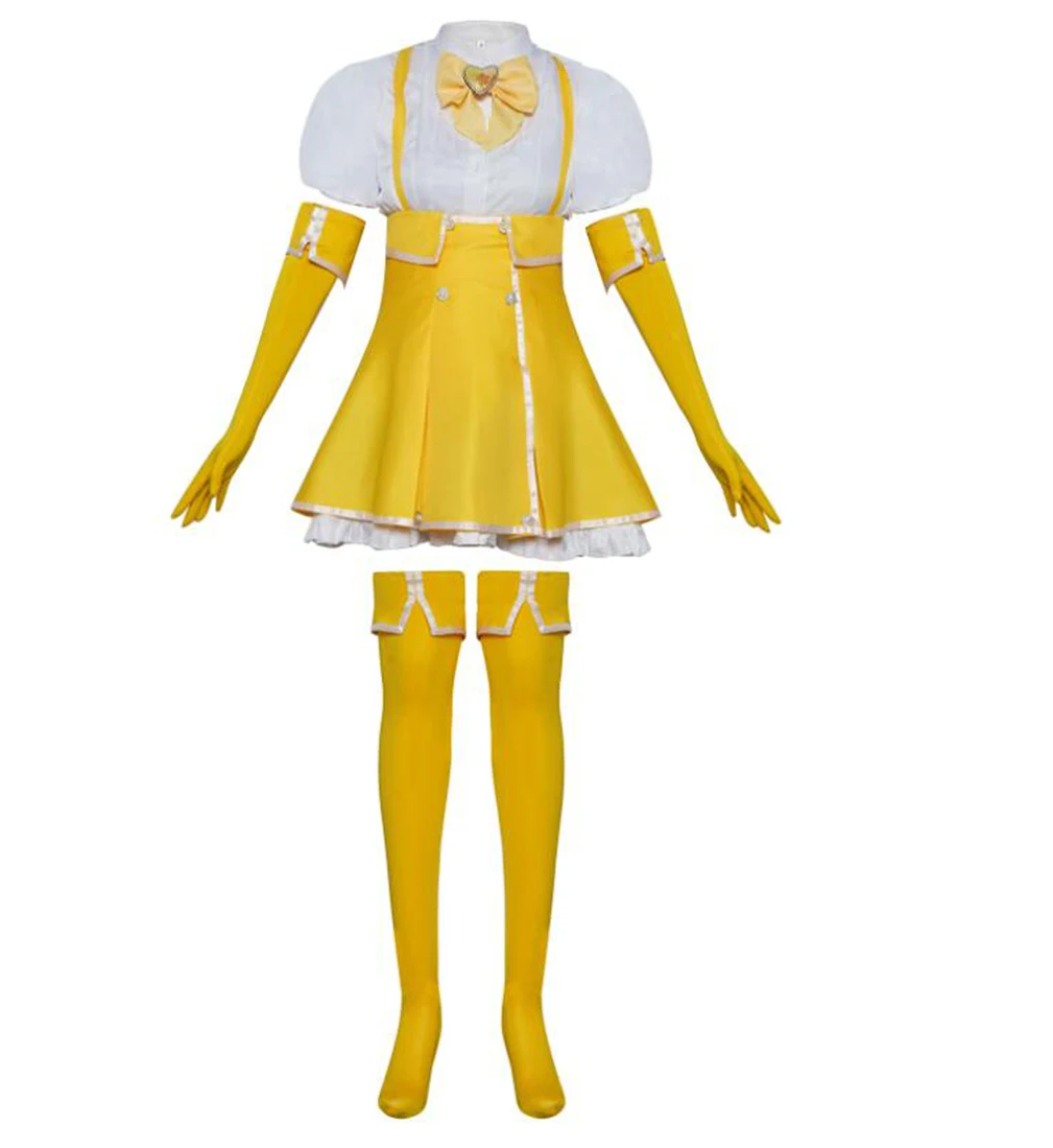 Anime Womens Yellow Costume Maid Dress Suit Uniform Tenkawa Kaoruko Outfit Halloween Christmas Bow Socks Suit
Anime Womens Yellow Costume Maid Dress Suit Uniform Tenkawa Kaoruko Outfit Halloween Christmas Bow Socks Suit
