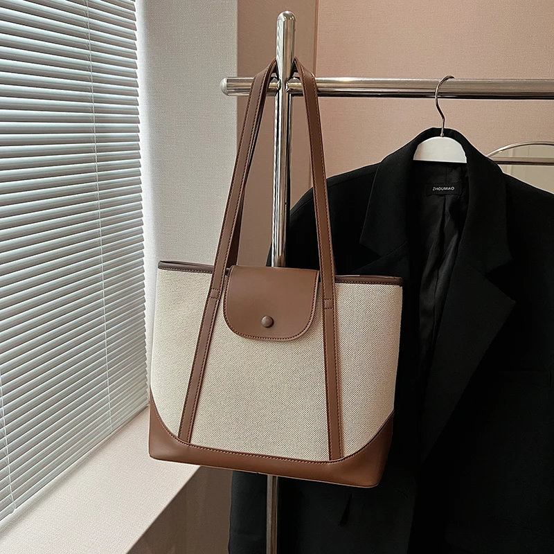 1 piece for travel, casual large-capacity women's bag, fashionable shoulder bag, work clothing bag, canvas versatile tote bag
1 piece for travel, casual large-capacity women's bag, fashionable shoulder bag, work clothing bag, canvas versatile tote bag