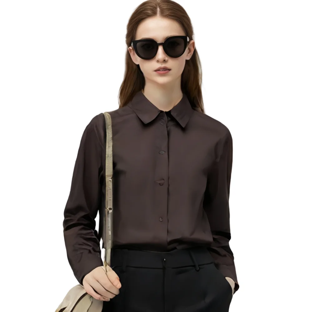 Sophisticated Dark Brown Long Sleeve Shirt for Women by Taop&Za Simple Design for Versatile Styling in Different Occasions
Sophisticated Dark Brown Long Sleeve Shirt for Women by Taop&Za Simple Design for Versatile Styling in Different Occasions