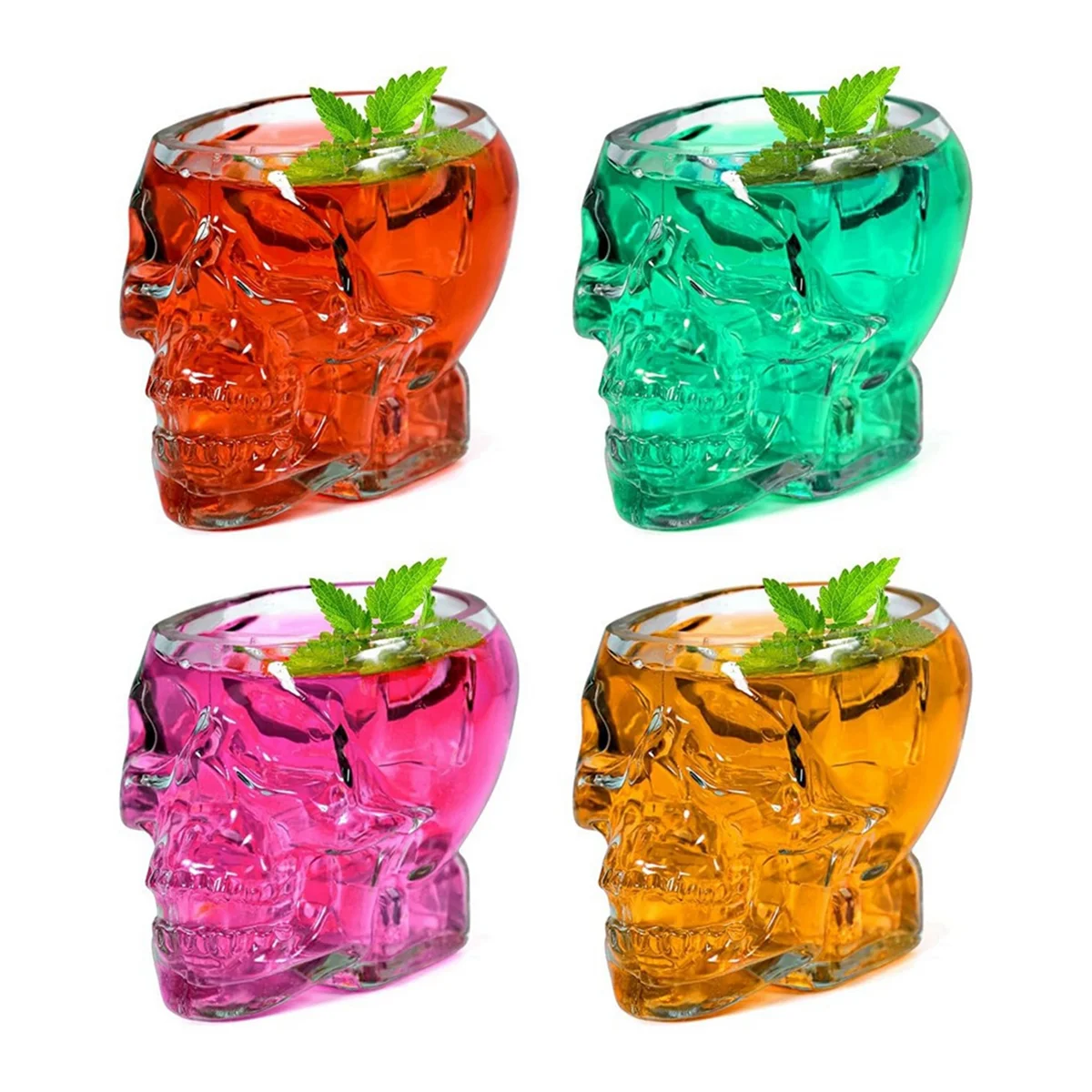 SEMOIC Halloween Skull Glass Cup Set, Clear Wine Glasses for Cocktail, Whiskey, Juice - Ideal for Part Y Decorations & Gifts
SEMOIC Halloween Skull Glass Cup Set, Clear Wine Glasses for Cocktail, Whiskey, Juice - Ideal for Part Y Decorations & Gifts