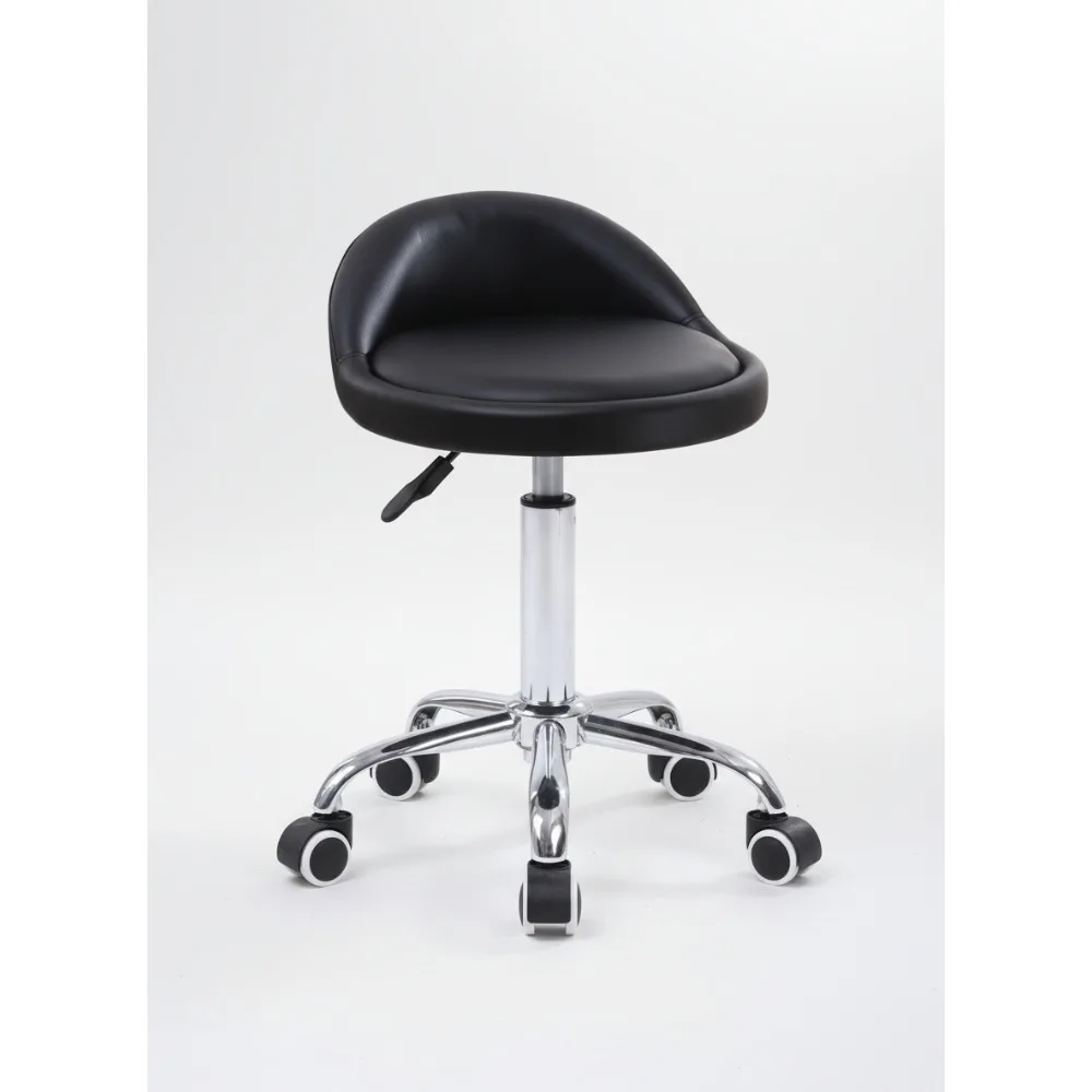 Adjustable Rolling Stool with Backrest - 360° Swivel, PU Leather Seat, Height Adjustable for Salon, Tattoo & Home Office
Adjustable Rolling Stool with Backrest - 360° Swivel, PU Leather Seat, Height Adjustable for Salon, Tattoo & Home Office