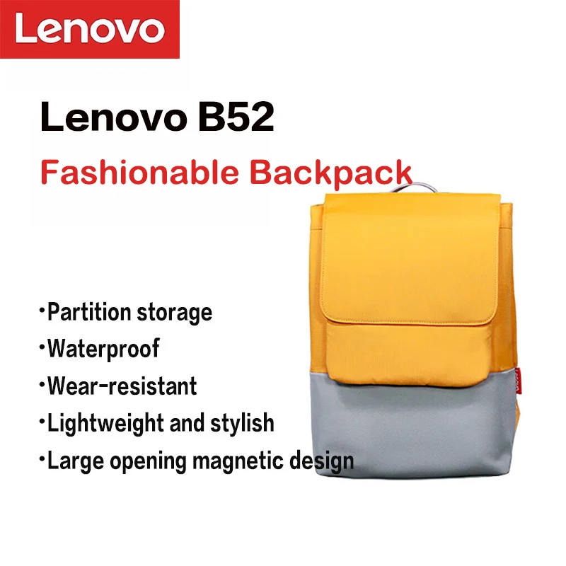 Lenovo B52 Backpack Large Capacity Simple Stylish Laptop Bag Multi-functional Backpack
Lenovo B52 Backpack Large Capacity Simple Stylish Laptop Bag Multi-functional Backpack