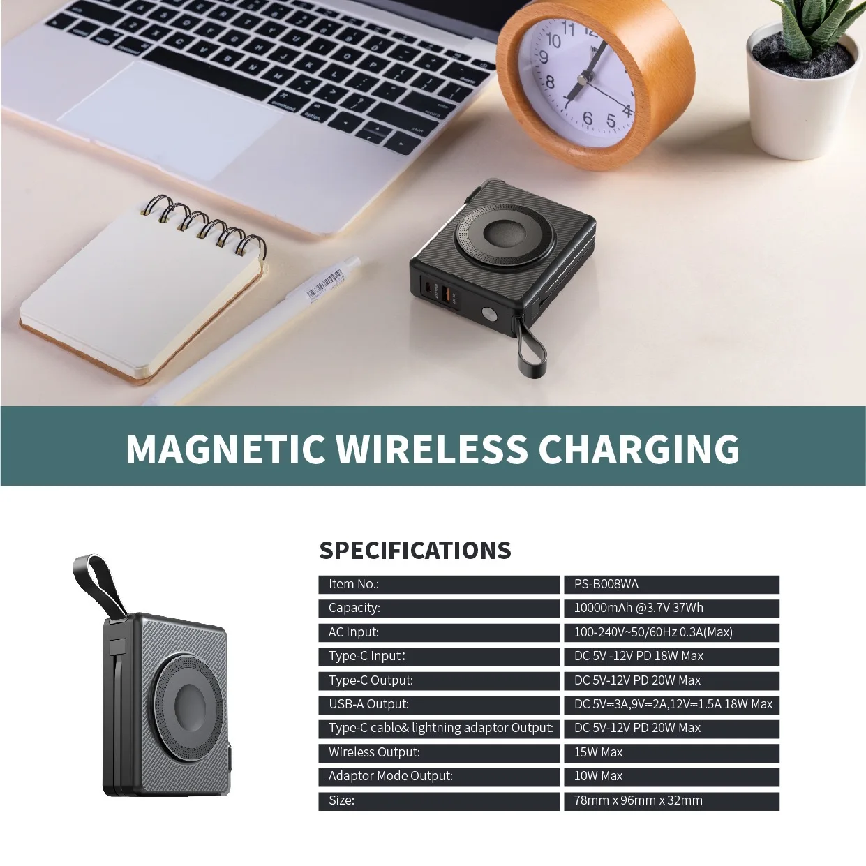 tragbare portable charger power bank watch charger/It comes with its own plug and cable sans fil ugreen 16 15 Pro Max
tragbare portable charger power bank watch charger/It comes with its own plug and cable sans fil ugreen 16 15 Pro Max