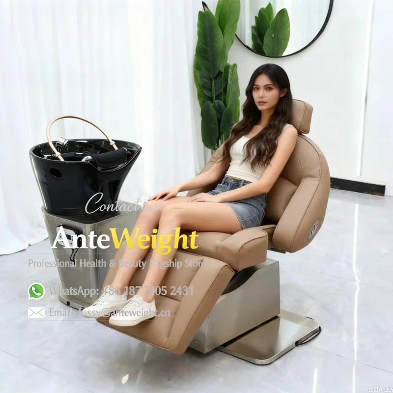 Luxury Silver Stainless Steel Base Hairdresser Electric Shampoo Bowl and Chair Set for Salon
Luxury Silver Stainless Steel Base Hairdresser Electric Shampoo Bowl and Chair Set for Salon
