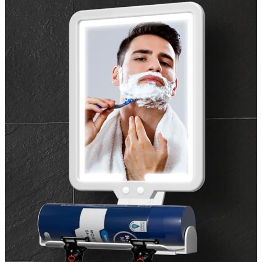 Lighted Shower Mirror Fogl for Shaving Heated Fog Free Large 9.57inch 3 Color Modes Dimming Shower Shaving Mirror with Light Re
Lighted Shower Mirror Fogl for Shaving Heated Fog Free Large 9.57inch 3 Color Modes Dimming Shower Shaving Mirror with Light Re