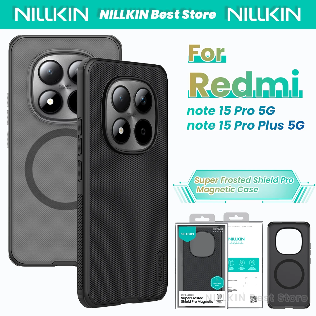 Чехол Nillkin для Redmi Note 15 Pro Plus 5G и Note 15 Pro 5G, TPU+PC, с защитой по четырем углам, Super Frosted Shield Pro, магнитный чехол-накладка.
Чехол Nillkin для Redmi Note 15 Pro Plus 5G и Note 15 Pro 5G, TPU+PC, с защитой по четырем углам, Super Frosted Shield Pro, магнитный чехол-накладка.
