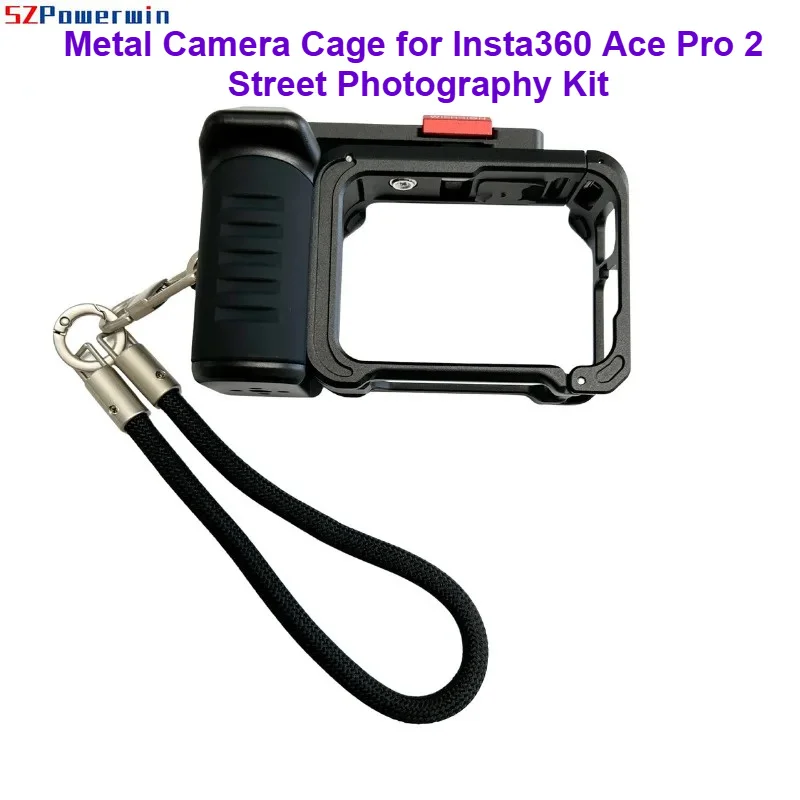 Metal Camera Cage for Insta360 Ace Pro 2 Street Photography Kit w/ Handle Grip and Cold Shoe Mount Protective Frame Accessories
Metal Camera Cage for Insta360 Ace Pro 2 Street Photography Kit w/ Handle Grip and Cold Shoe Mount Protective Frame Accessories