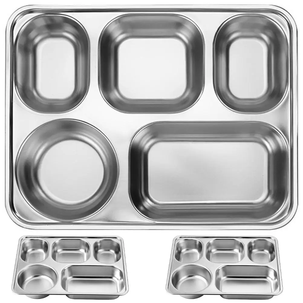 Stainless Steel Compartmentalized Tray Plates Cafeteria Divider Plates Portion Control Ideal for Camping Picnics Home School
Stainless Steel Compartmentalized Tray Plates Cafeteria Divider Plates Portion Control Ideal for Camping Picnics Home School