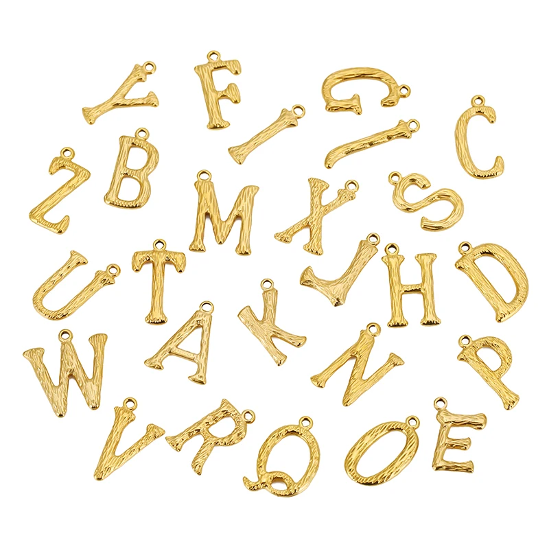5pcs English Alphabet Stainless Steel Retro Texture 26 Letters Charms Pendants for DIY Necklace Bracelet Earring Making Supplies
5pcs English Alphabet Stainless Steel Retro Texture 26 Letters Charms Pendants for DIY Necklace Bracelet Earring Making Supplies