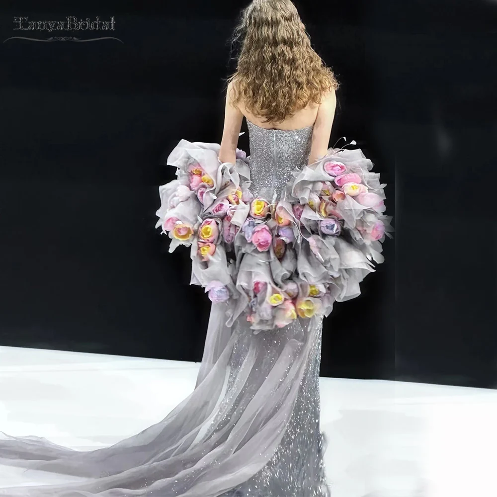 customized Light Grey Tulle Wedding Cape With Romantic 3D Flowers And Long Train ,Bridal Jacket ,Fashion Accessories Chic DJ423
customized Light Grey Tulle Wedding Cape With Romantic 3D Flowers And Long Train ,Bridal Jacket ,Fashion Accessories Chic DJ423