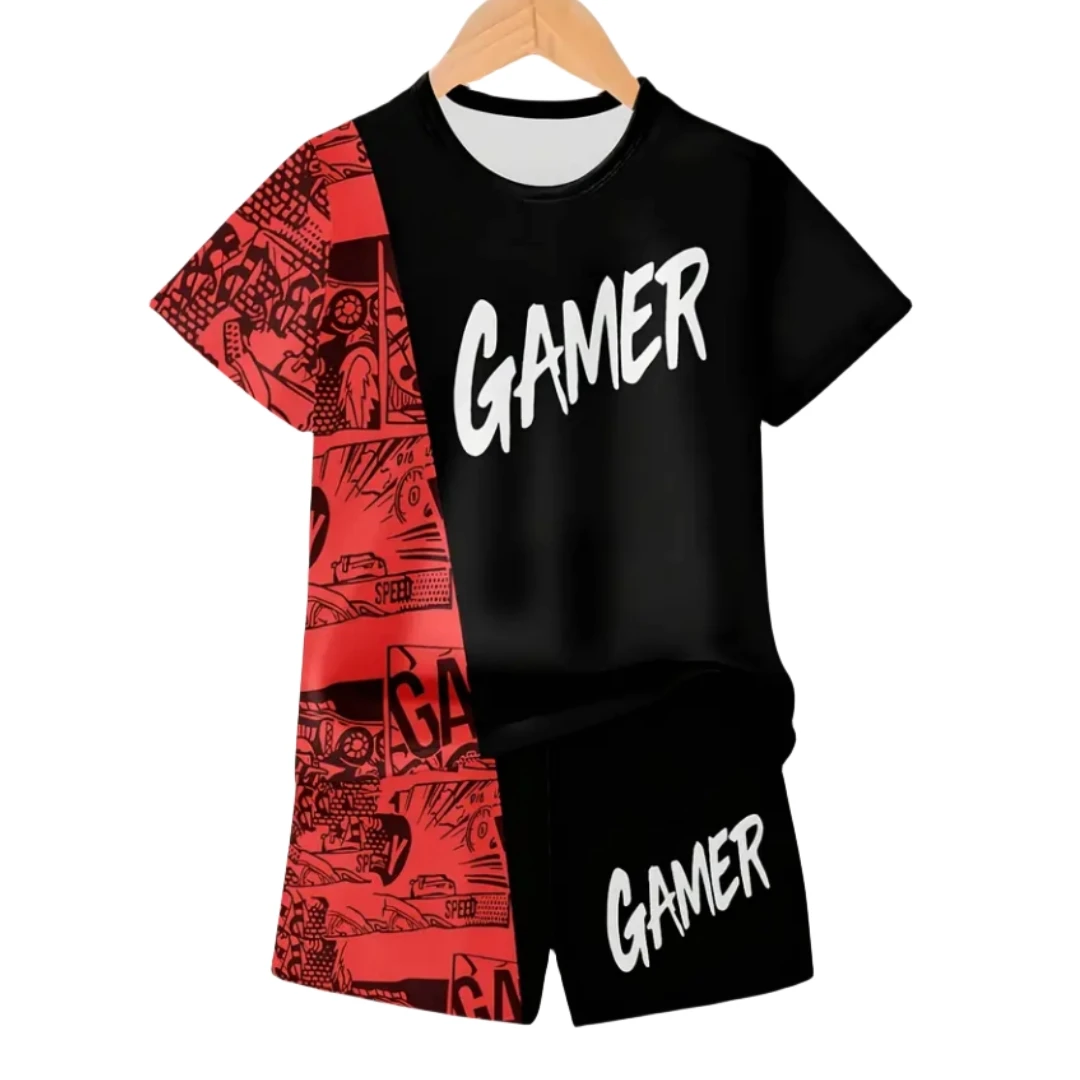 Tracksuit for Boy Children Top Simple Gradient Tops Boys Clothes Summer Short Sleeve Sporty Children's Sets Toddler Boy Outfits
Tracksuit for Boy Children Top Simple Gradient Tops Boys Clothes Summer Short Sleeve Sporty Children's Sets Toddler Boy Outfits